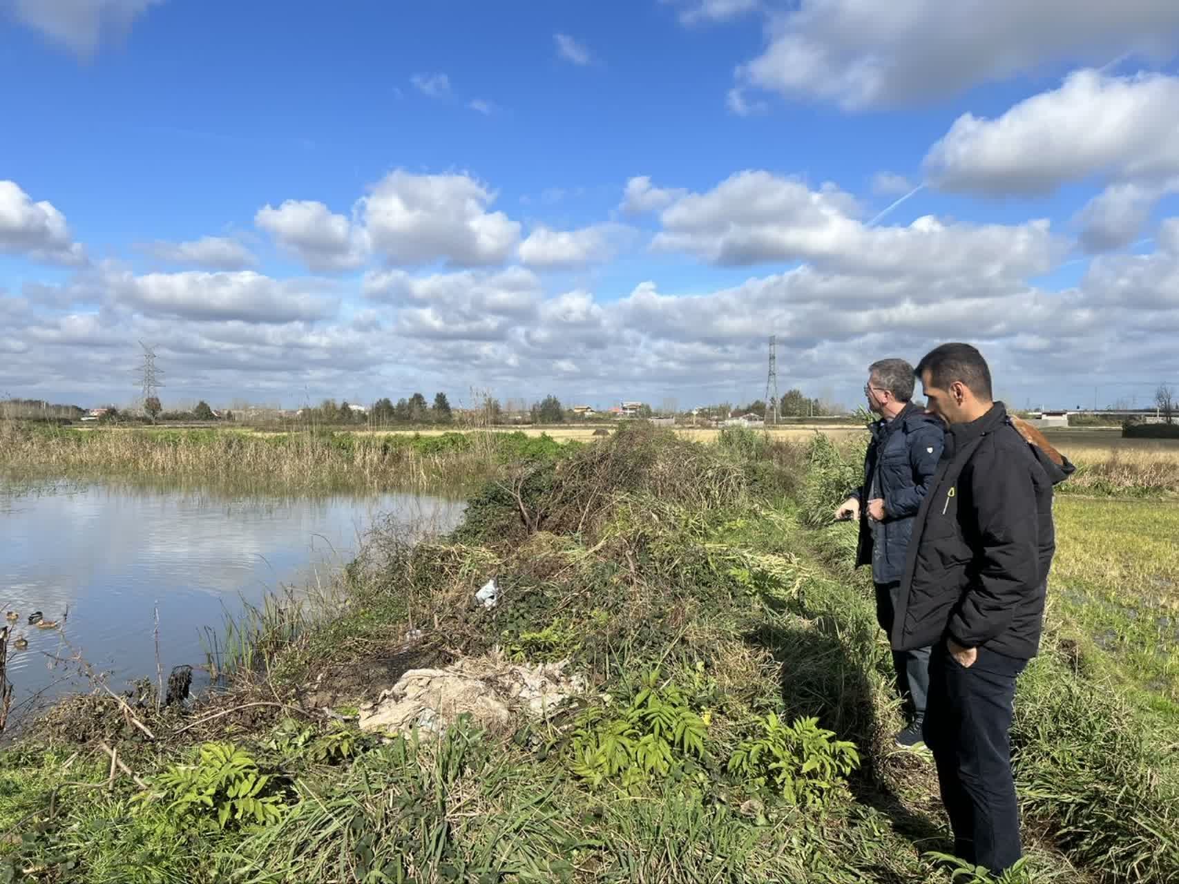 عملیات بررسی میدانی آب بندانهای لنگرود آغاز شد