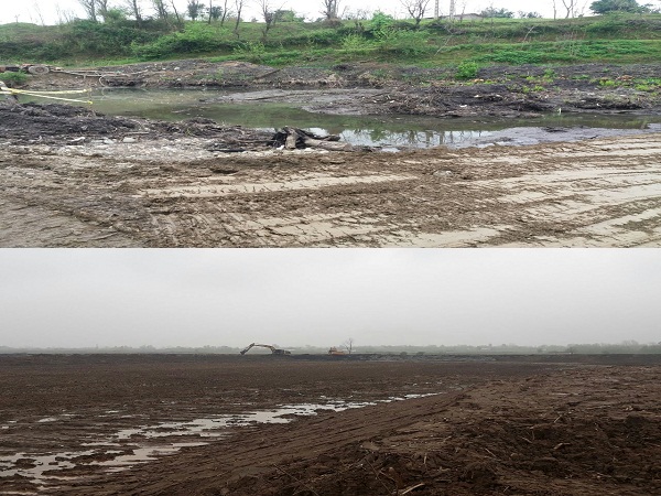 بازدید از استخر بازسازی شده در روستای ناصران شهرستان شفت 