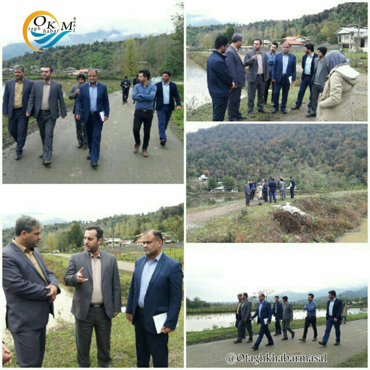 بازدید بخشدار مرکزی و رییس اداره آبیاری شهرستان از روستاهای  شهرستان ماسال