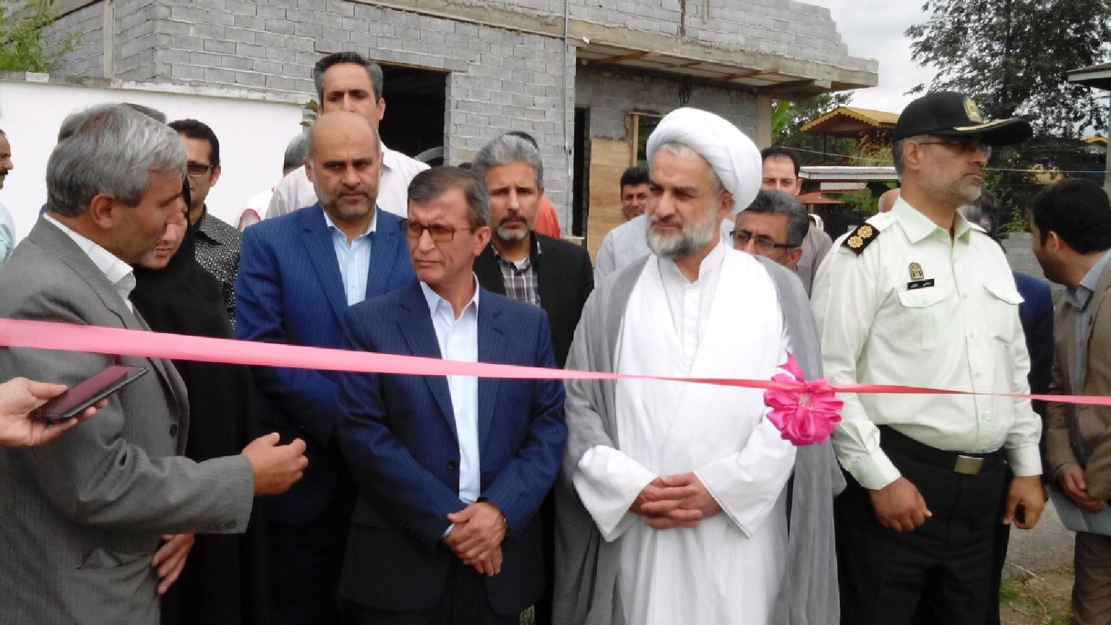 افتتاح پروژه احداث شبکه فرعی آبیاری وزهکشی در املش به مناسب هفته دولت