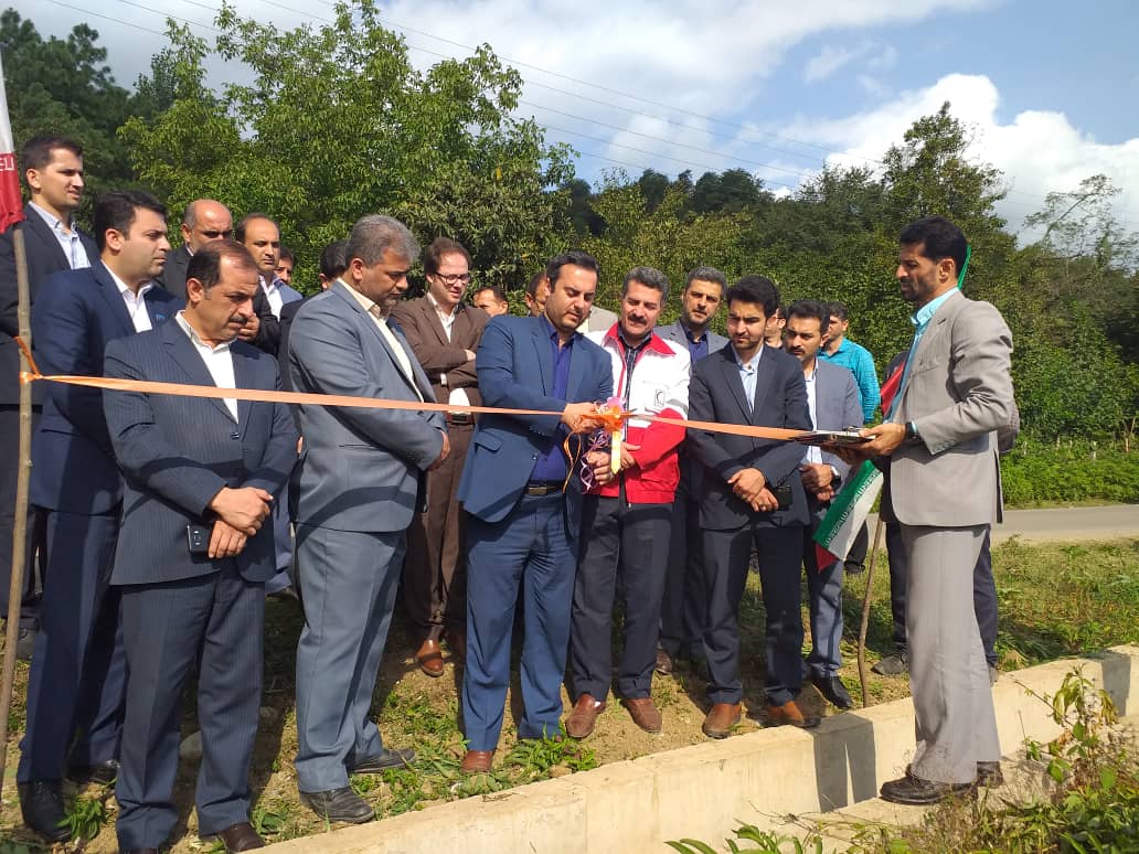 افتتاح بتنی کردن انهار روستای ملک جهان ماسال به مناسبت هفته دولت