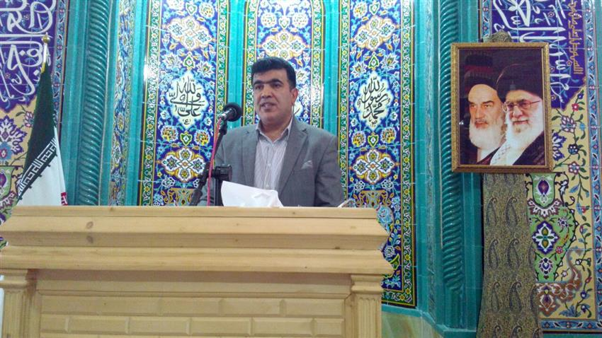 سخنرانی پیش از خطبه های نماز جمعه توسط مدیر جهاد کشاورزی شهرستان شفت