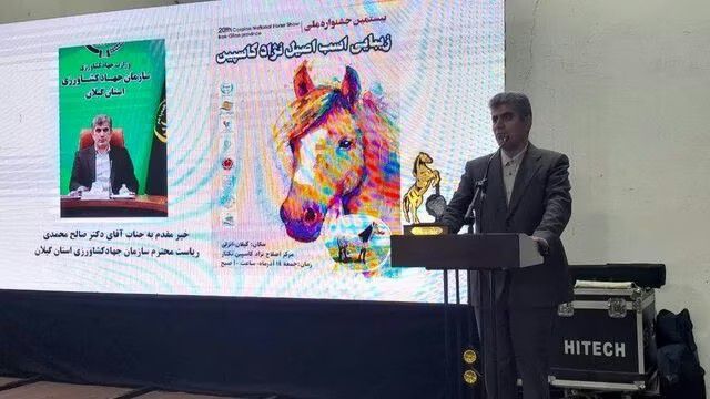 جشنواره ملی اسب نژاد کاسپین در بندر انزلی برگزار شد