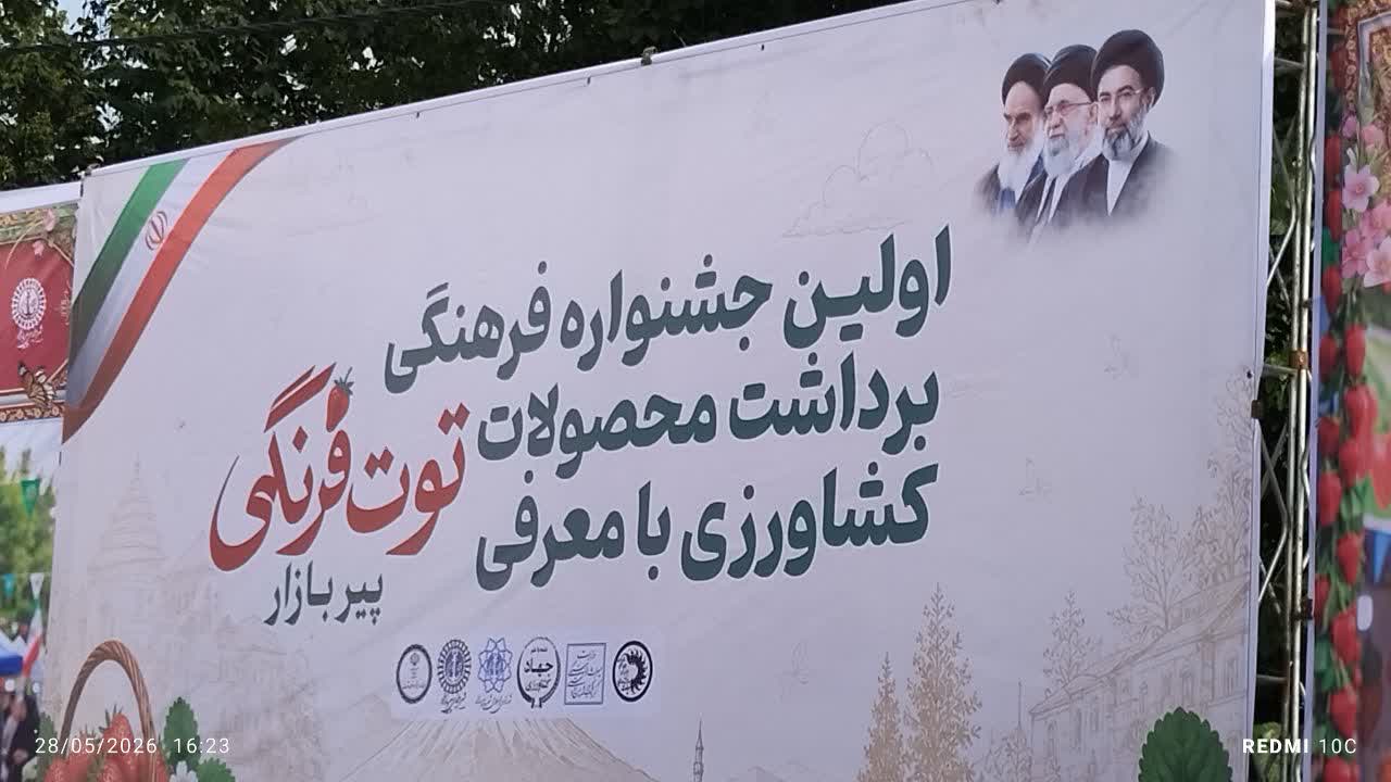 جشنواره فرهنگی توت فرنگی در پیربازار برگزار شد