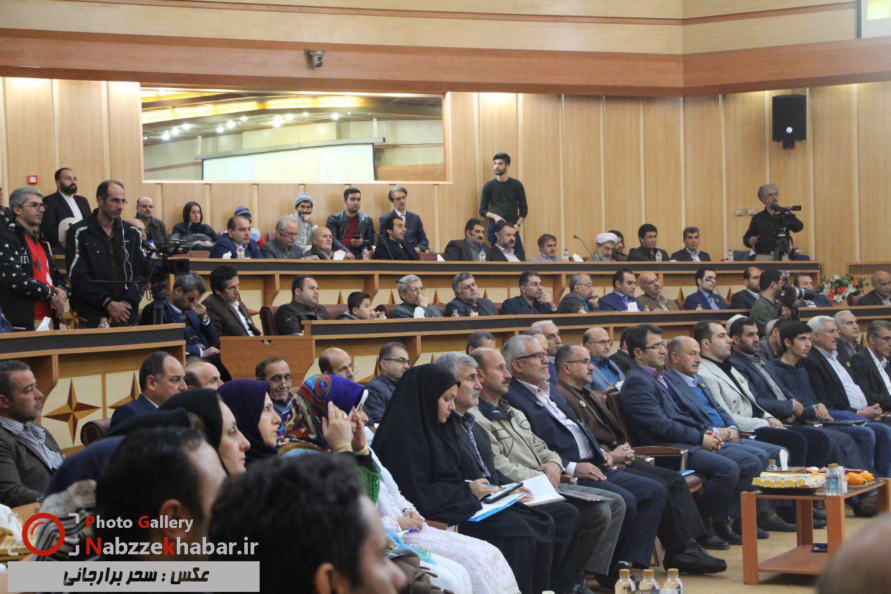 حضور حجت الاسلام والمسلمین جهانی مسئول حوزه نمایندگی ولی فقیه استان گیلان در همایش تجلیل از  نمونه‏ های برتر بخش‏های مختلف کشاورزی