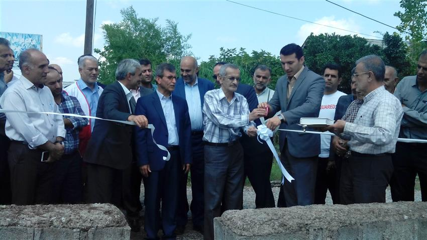 افتتاح پروژه آبیاری کم فشار روستاهای سیویر وگرمابسرا املش به مناسب هفته دولت
